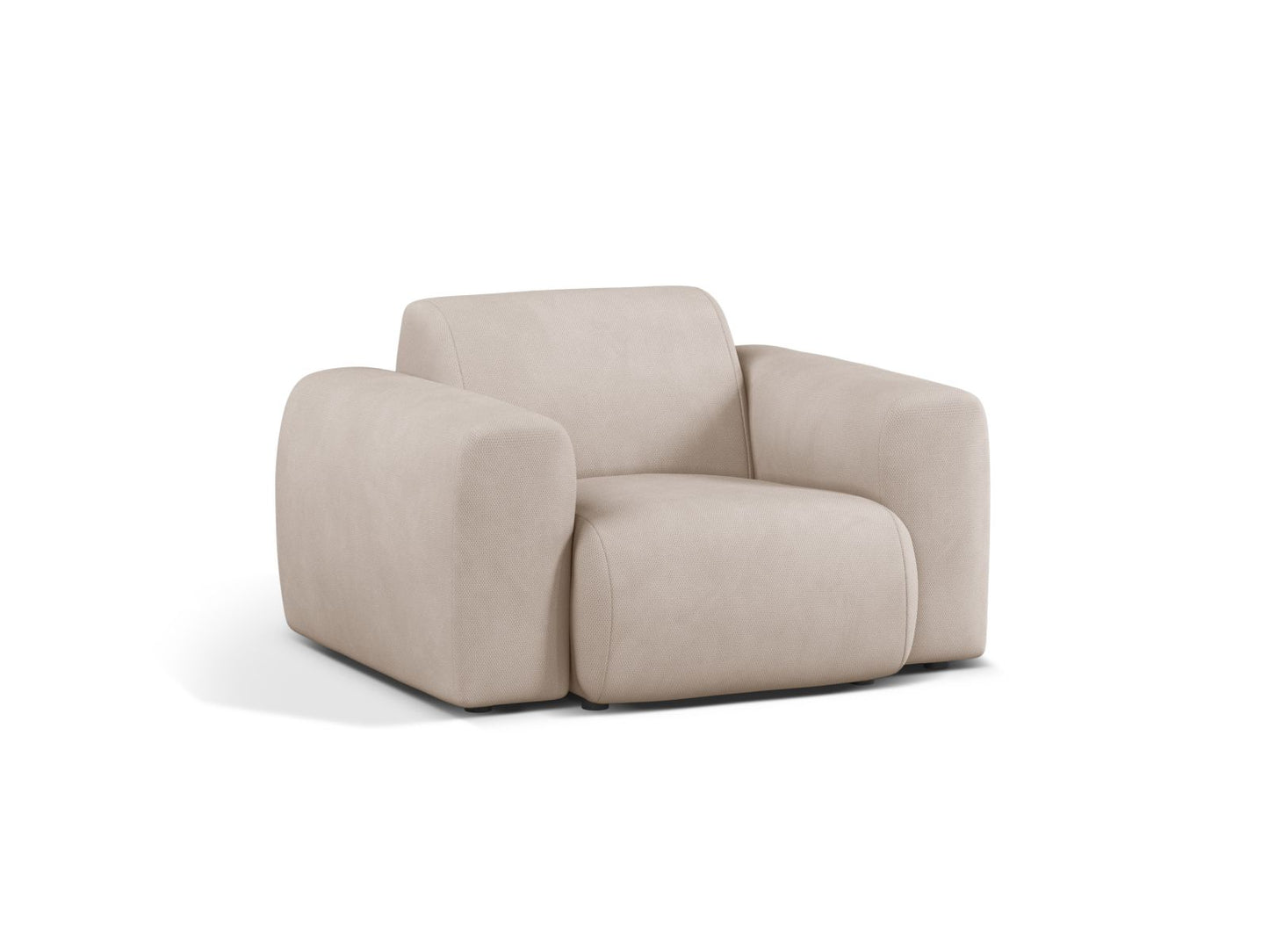 Sessel Chenille Beige Molino — Detailansicht