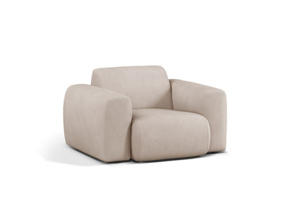 Sessel Chenille Beige Molino — Detailansicht