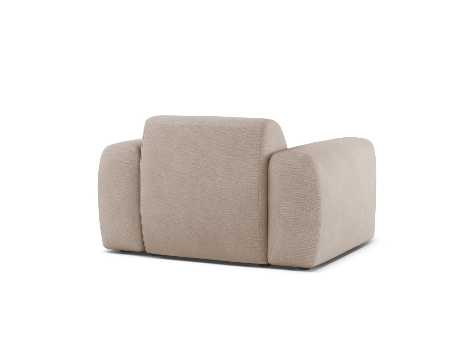 Sessel Chenille Beige Molino — Maße und Details