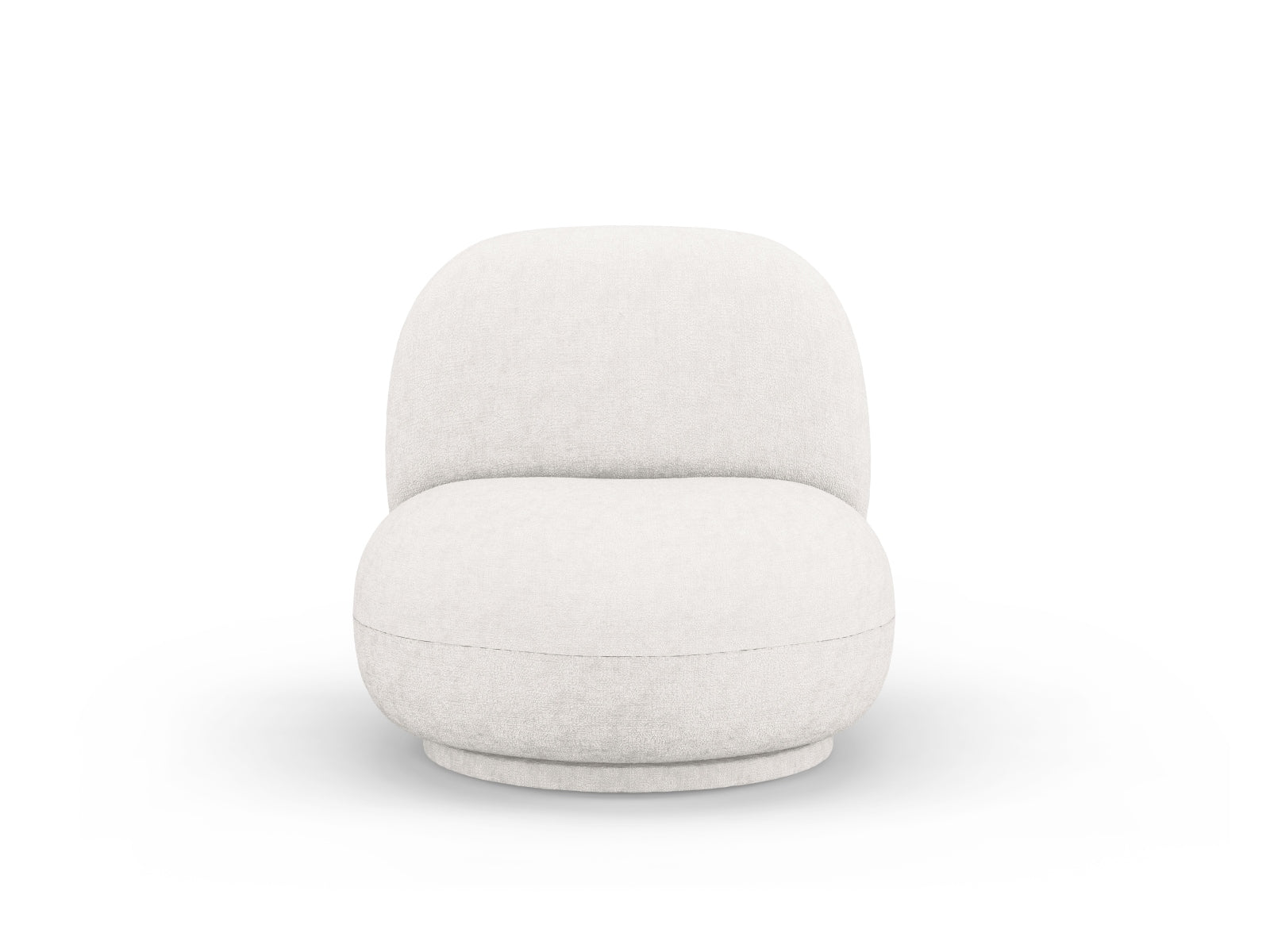 Chuck Swivel Armchair, 78x77 cm — Light Beige