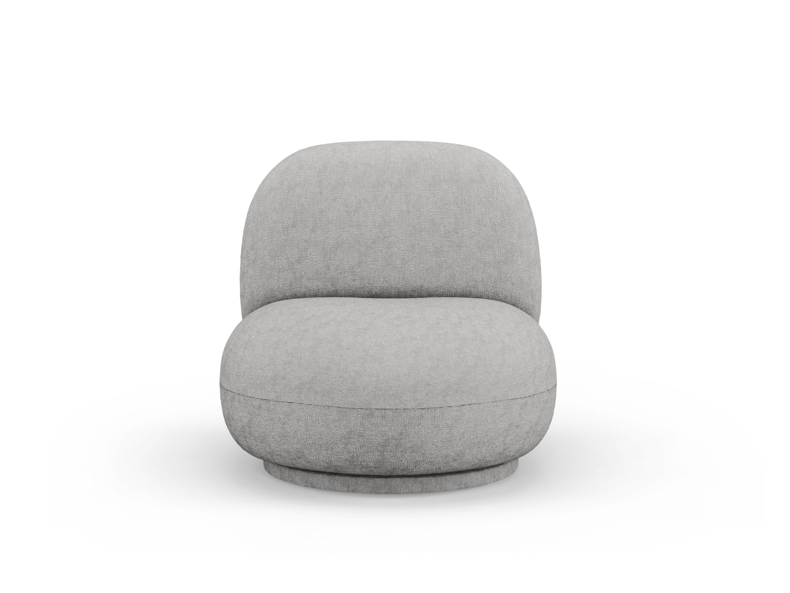 Chuck Swivel Armchair, 78x77 cm — Silver