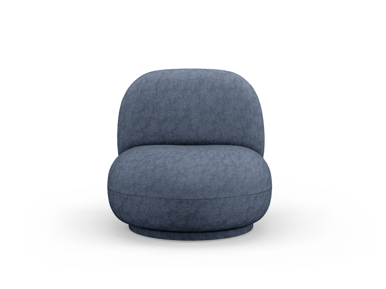Chuck Swivel Armchair, 78x77 cm — Dark Blue