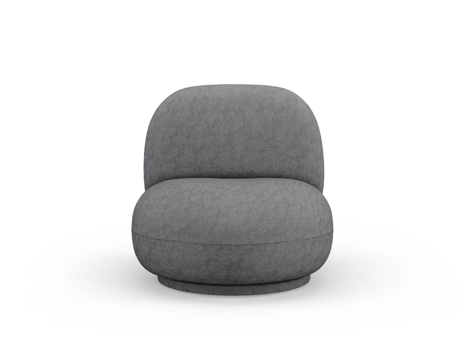 Chuck Swivel Armchair, 78x77 cm — Light Grey