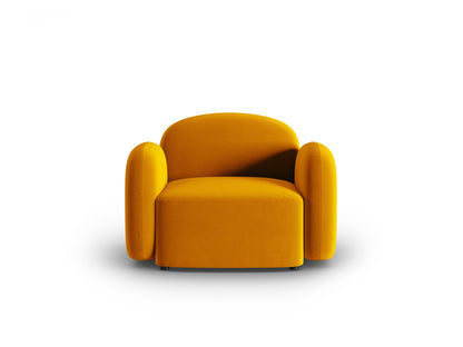 Sessel Samt Schwarz Blair — Yellow