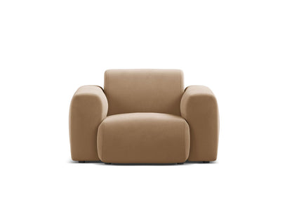 Sessel Samt Schwarz Molino — Sand