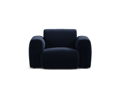Sessel Samt Schwarz Molino — Royal Blue