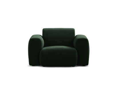 Sessel Samt Schwarz Molino — Bottle Green