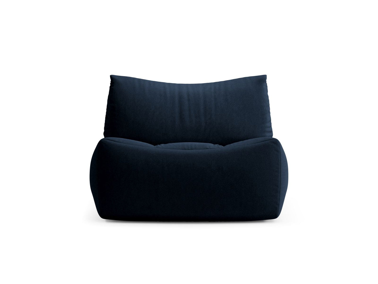 Sessel Samt Schwarz Tove — Royal Blue