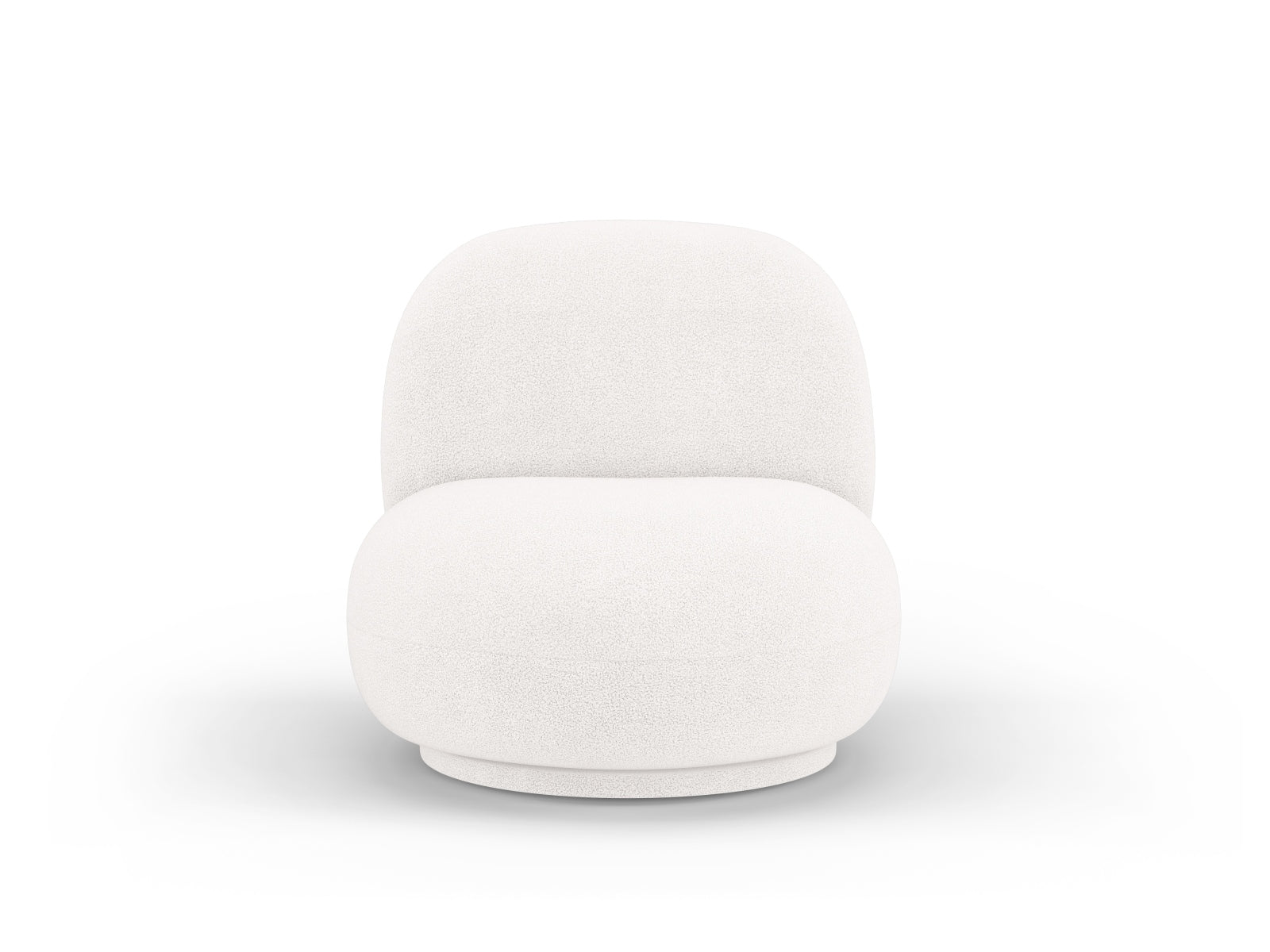 Chuck Swivel Armchair, 78x77 cm — Ivory