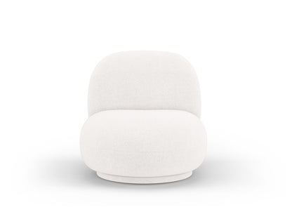 Sessel Bouclé Schwarz Chuck — Ivory