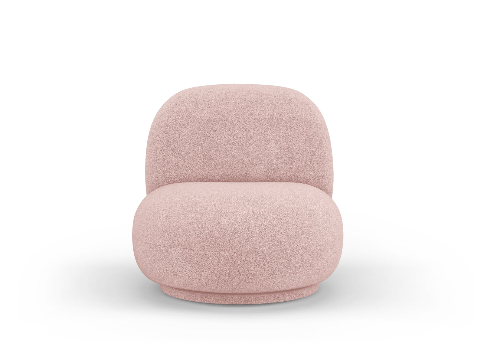 Chuck Swivel Armchair, 78x77 cm — Powder Pink