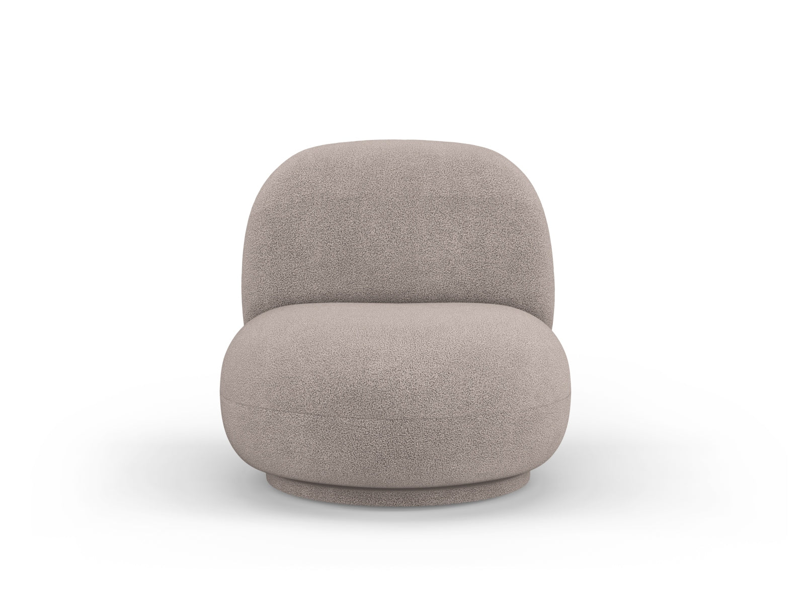 Chuck Swivel Armchair, 78x77 cm — Light Brown