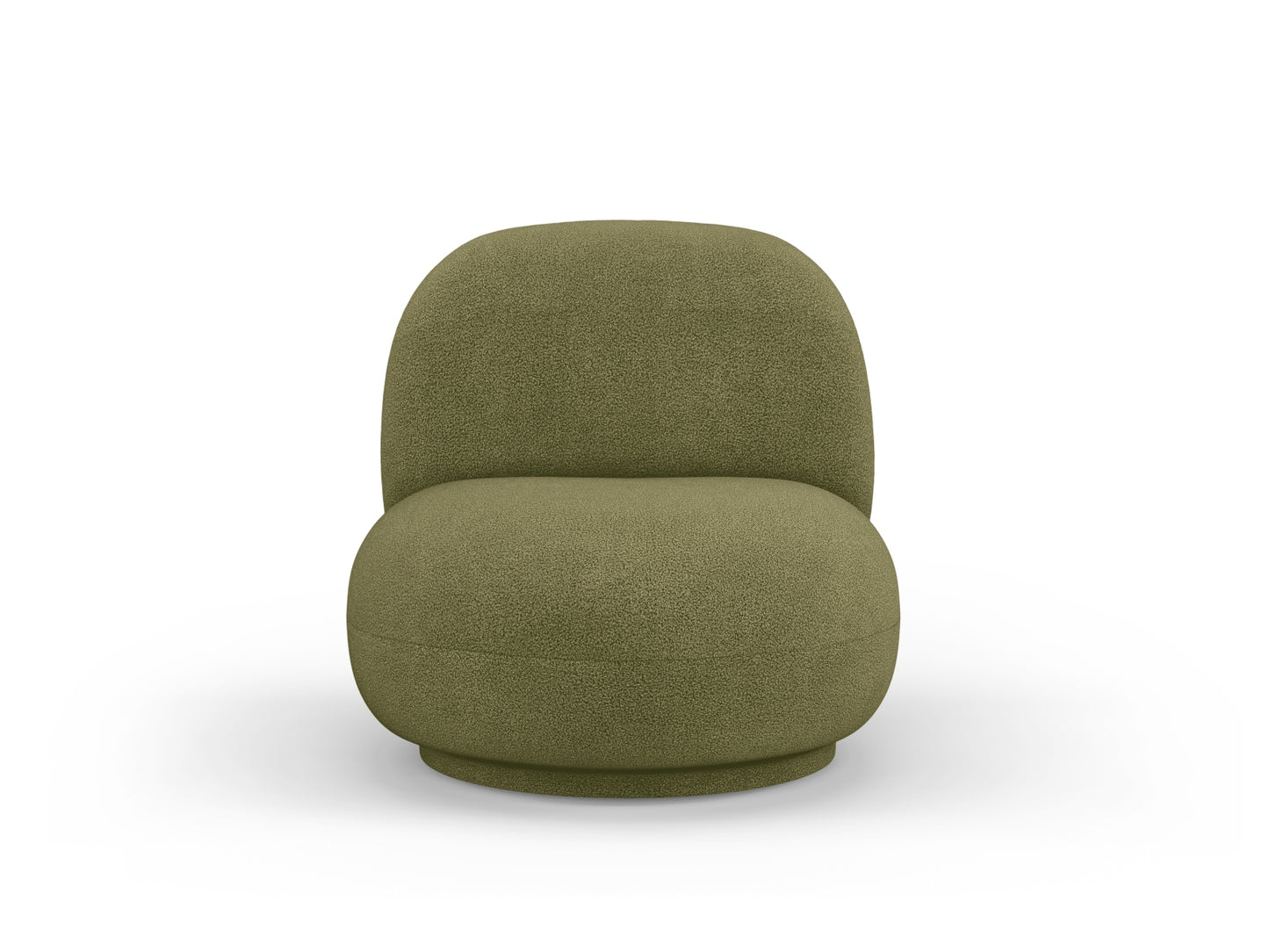 Sessel Bouclé Schwarz Chuck — Green