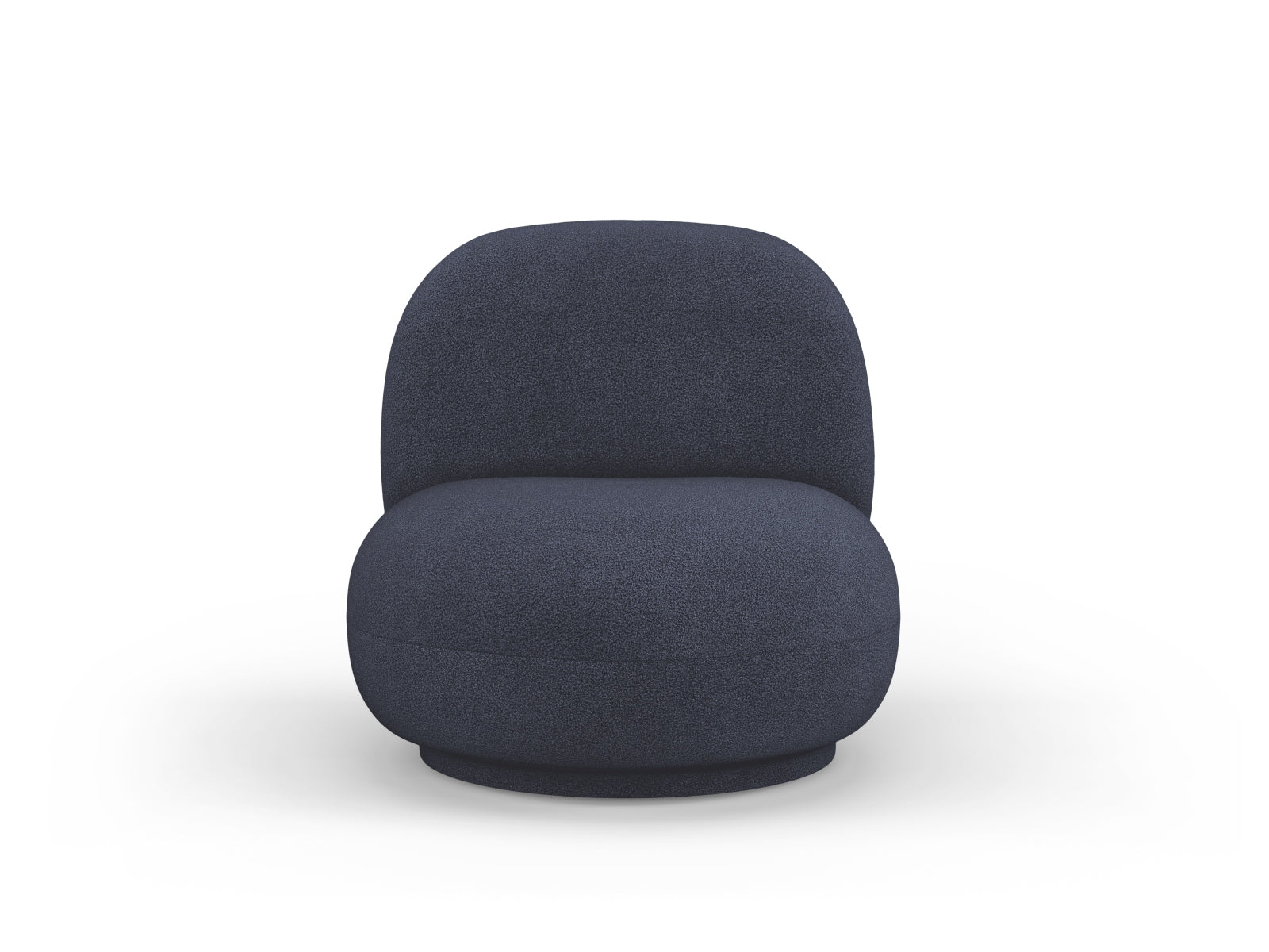 Chuck Swivel Armchair, 78x77 cm — Dark Blue