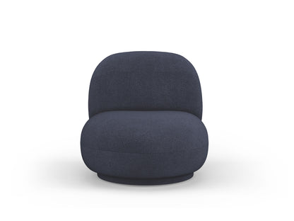Sessel Bouclé Schwarz Chuck — Dark Blue