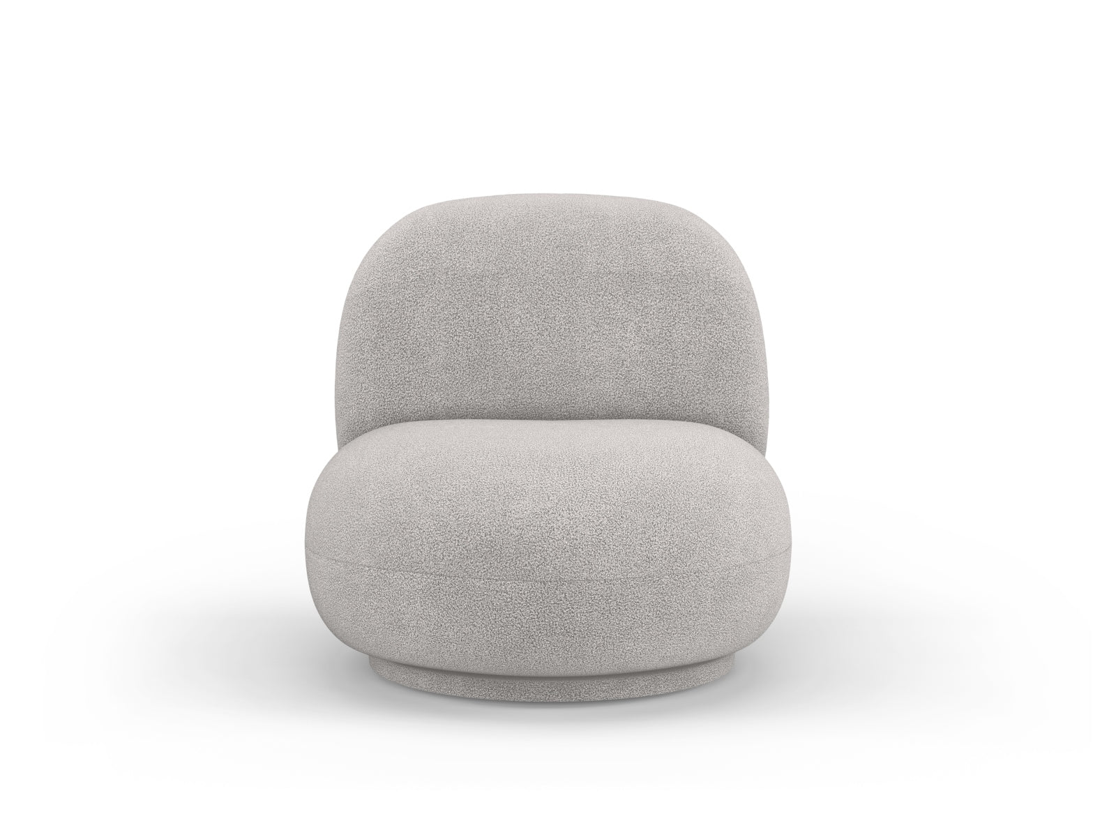 Chuck Swivel Armchair, 78x77 cm — Light Grey