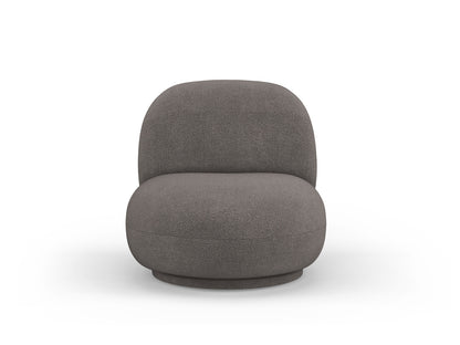 Sessel Bouclé Schwarz Chuck — Grey