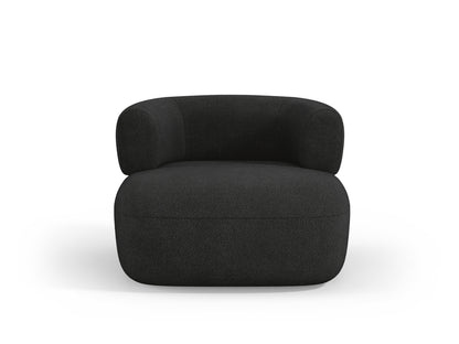 Sessel Bouclé Schwarz Jenny — Wohnbeispiel