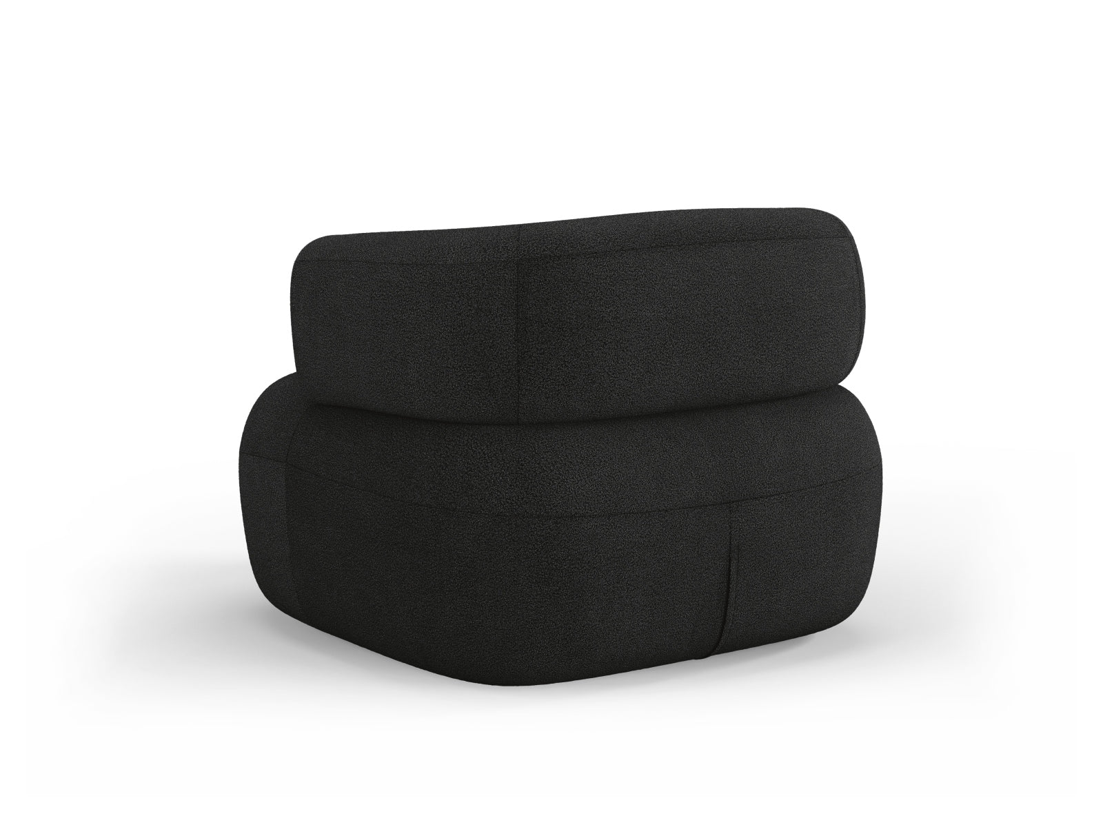Sessel Bouclé Schwarz Jenny — Detailansicht