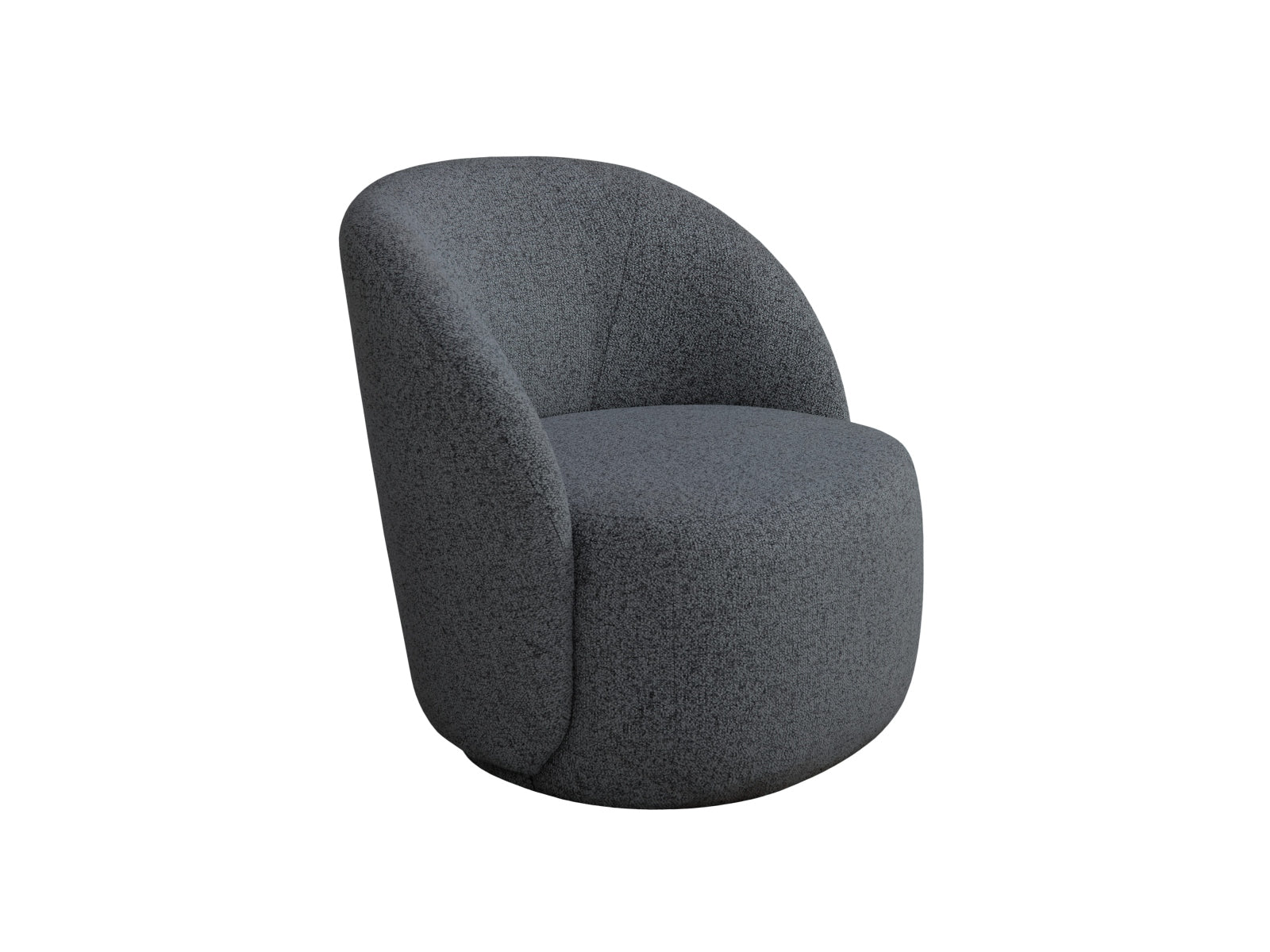 Sessel Strukturstoff Dark Grey Melange Corey — Wohnbeispiel