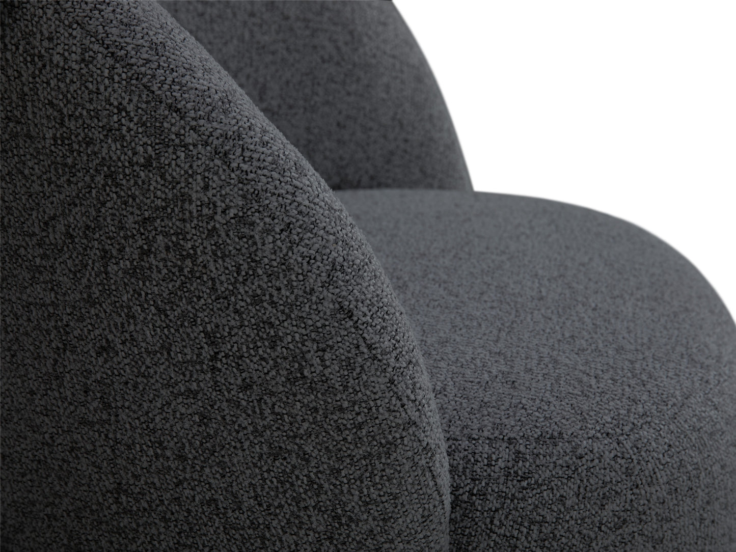 Sessel Strukturstoff Dark Grey Melange Corey — Maße und Details