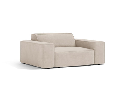 Sessel Strukturstoff Beige Jodie — Wohnbeispiel
