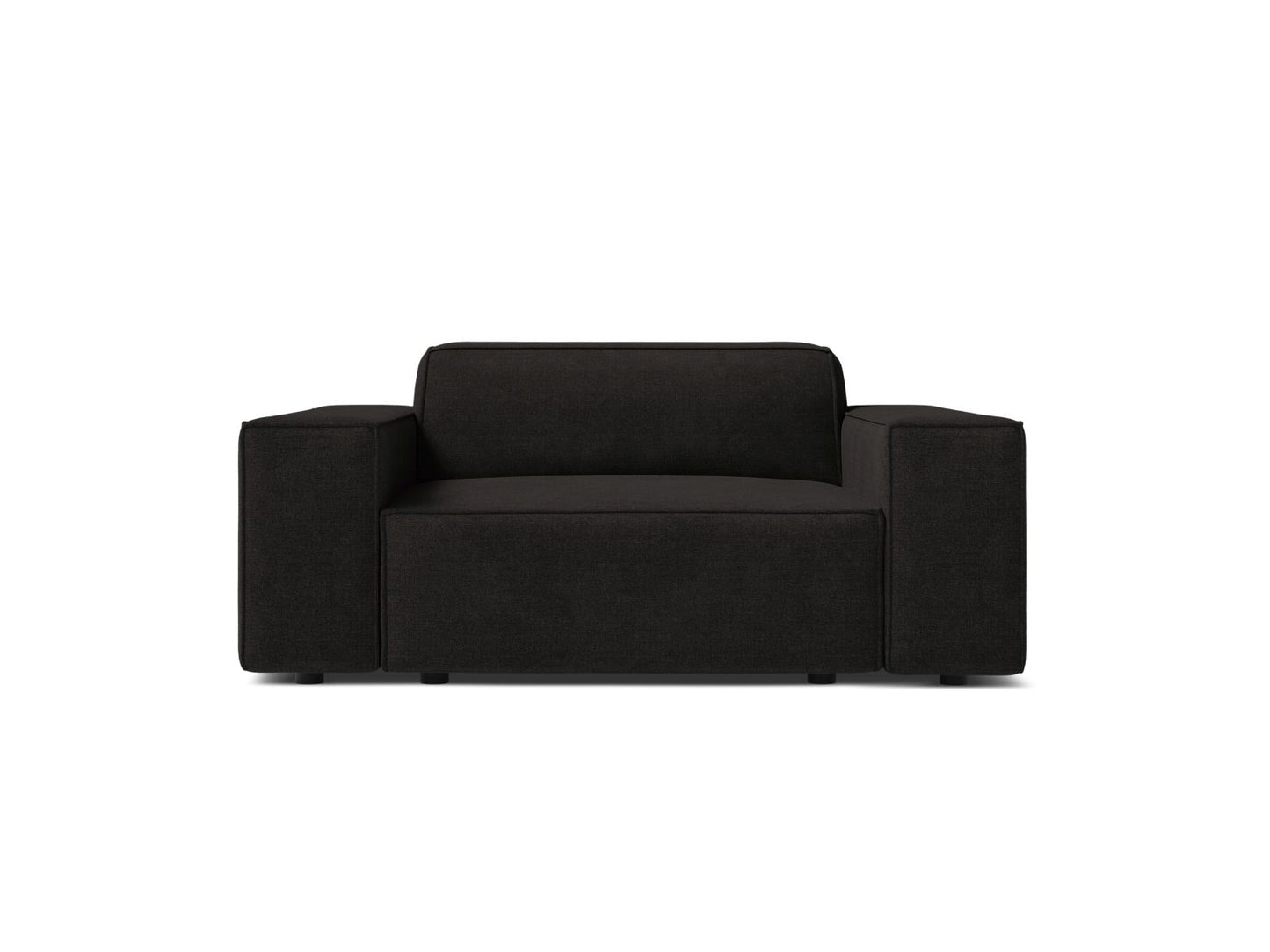 Sessel Strukturstoff Beige Jodie — Black