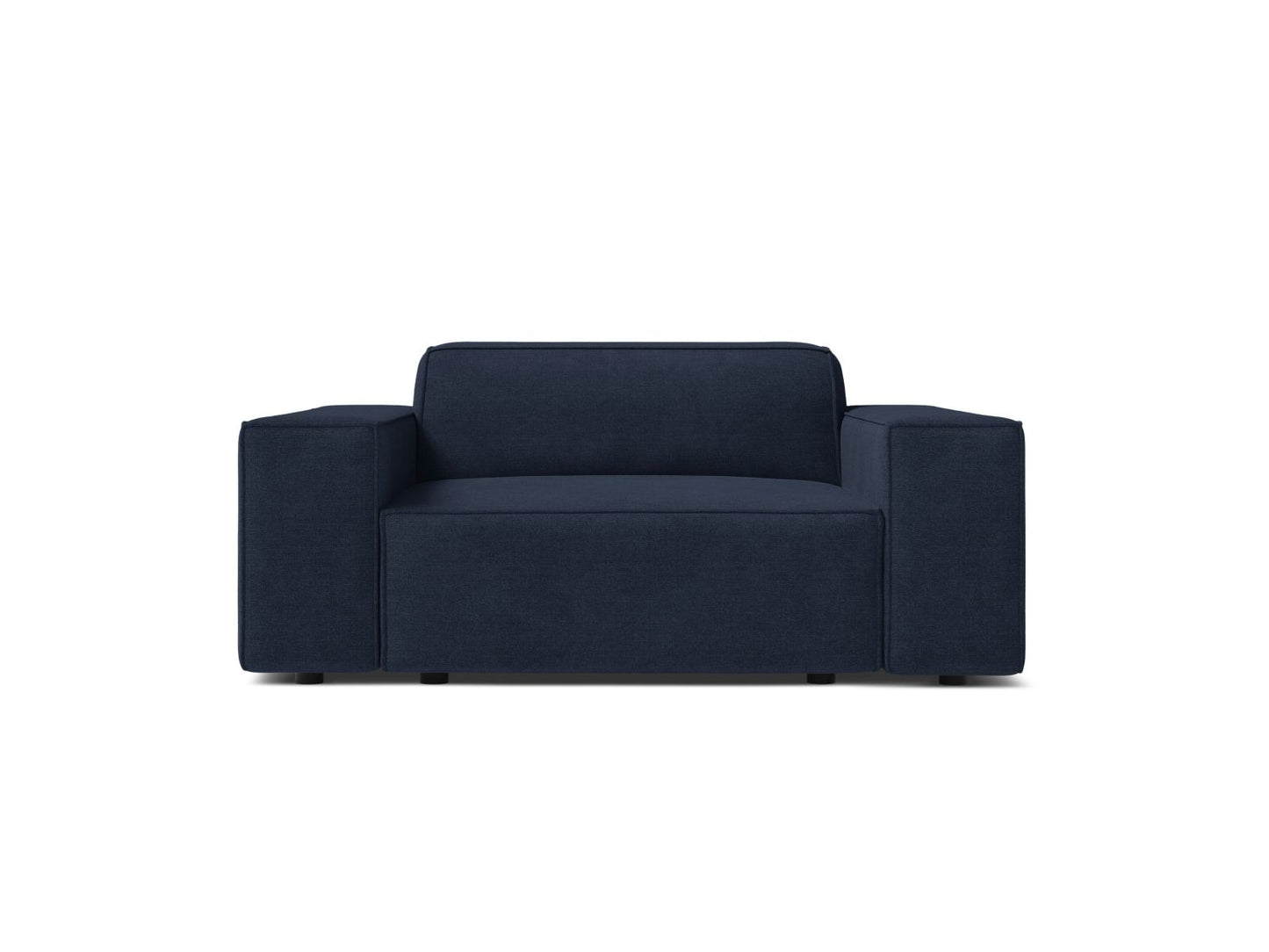Sessel Strukturstoff Beige Jodie — Navy Blue