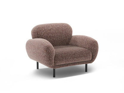 Sessel Chenille Braun Poppy — Detailansicht