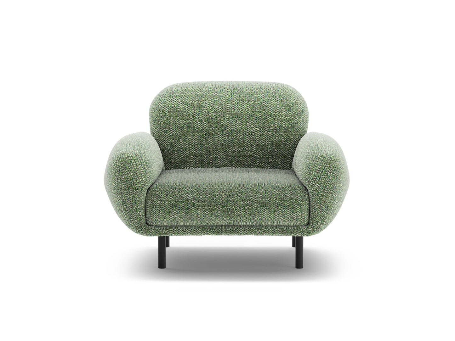 Sessel Chenille Braun Poppy — Green