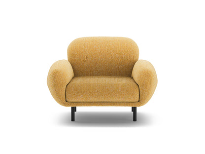 Sessel Chenille Braun Poppy — Mustard