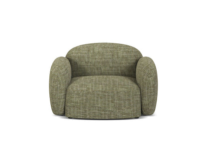 Sessel Strukturstoff Blue Melange Blair — Olive