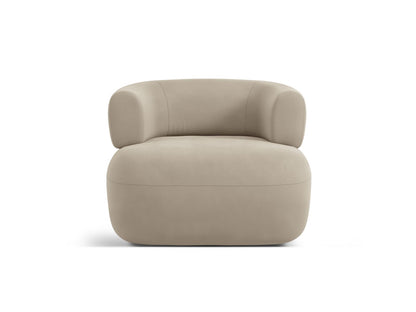 Sessel Samt Beige Jenny — Wohnbeispiel