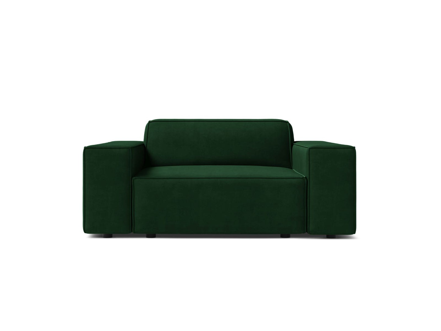 Sessel Samt Schwarz Jodie — Bottle Green