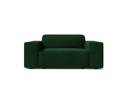 Sessel Samt Schwarz Jodie — Bottle Green