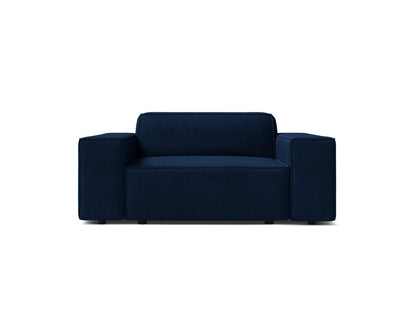 Sessel Samt Schwarz Jodie — Royal Blue
