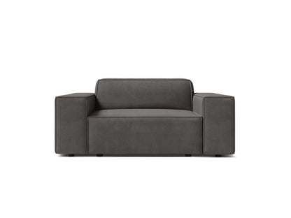 Sessel Samt Schwarz Jodie — Light Grey