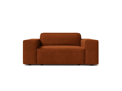 Sessel Samt Schwarz Jodie — Terracotta