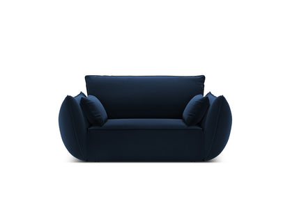 Sessel Samt Schwarz Kaelle — Royal Blue
