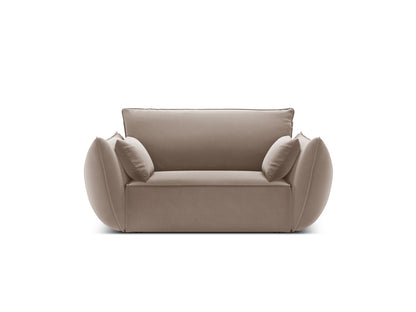 Sessel Samt Schwarz Kaelle — Cappuccino