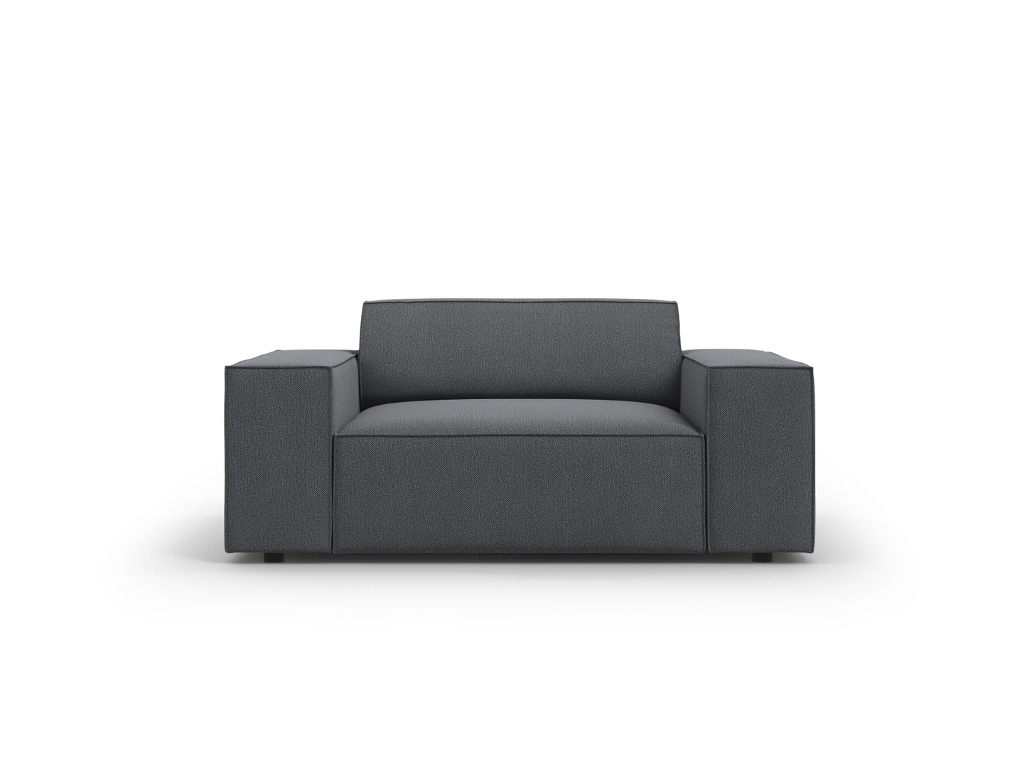 Sessel Strukturstoff Schwarz Jodie — Dark Grey