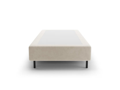 Bettgestell Samt Beige Whale — Detailansicht