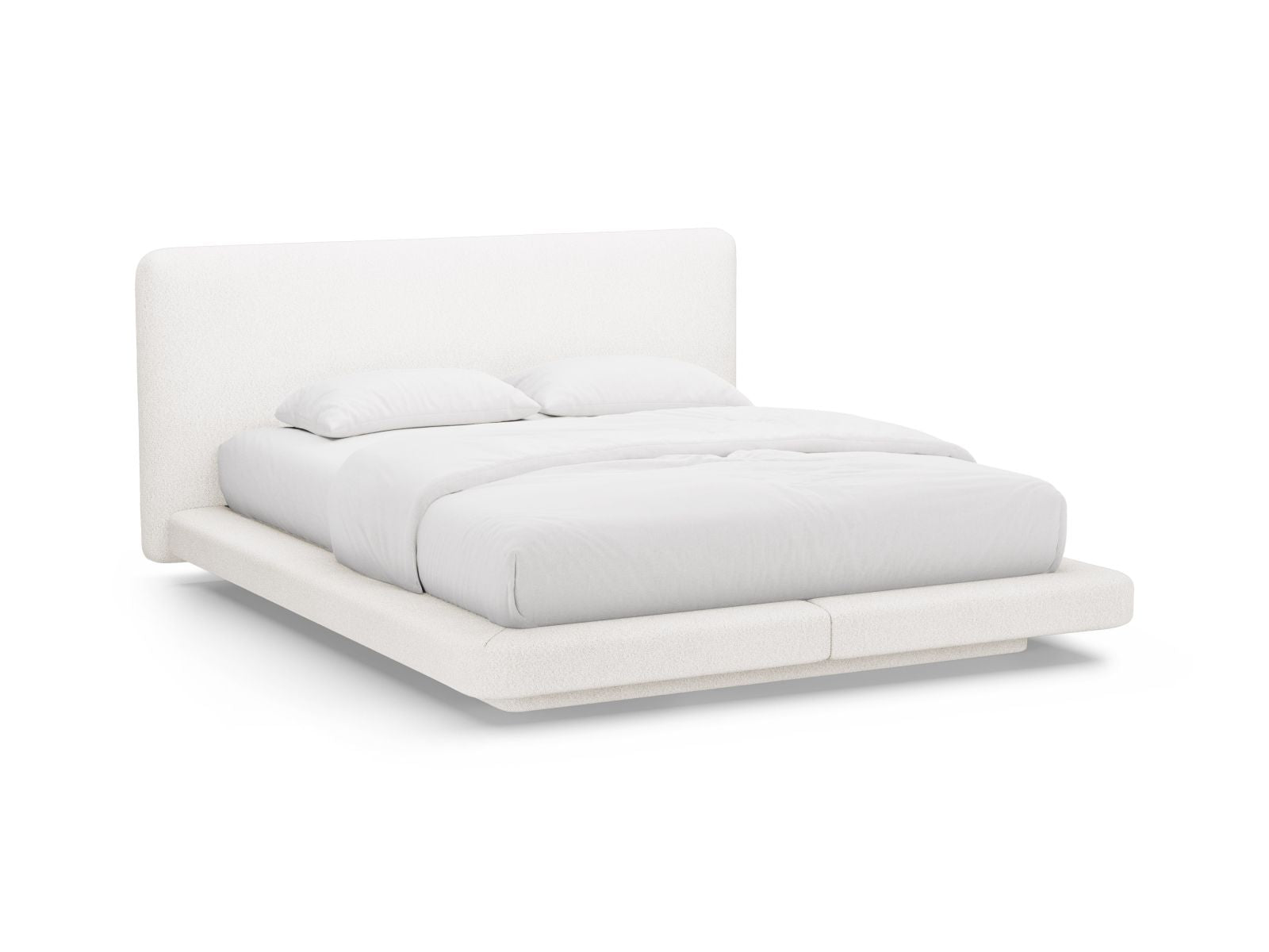 Linea Bed With Headboard — White
