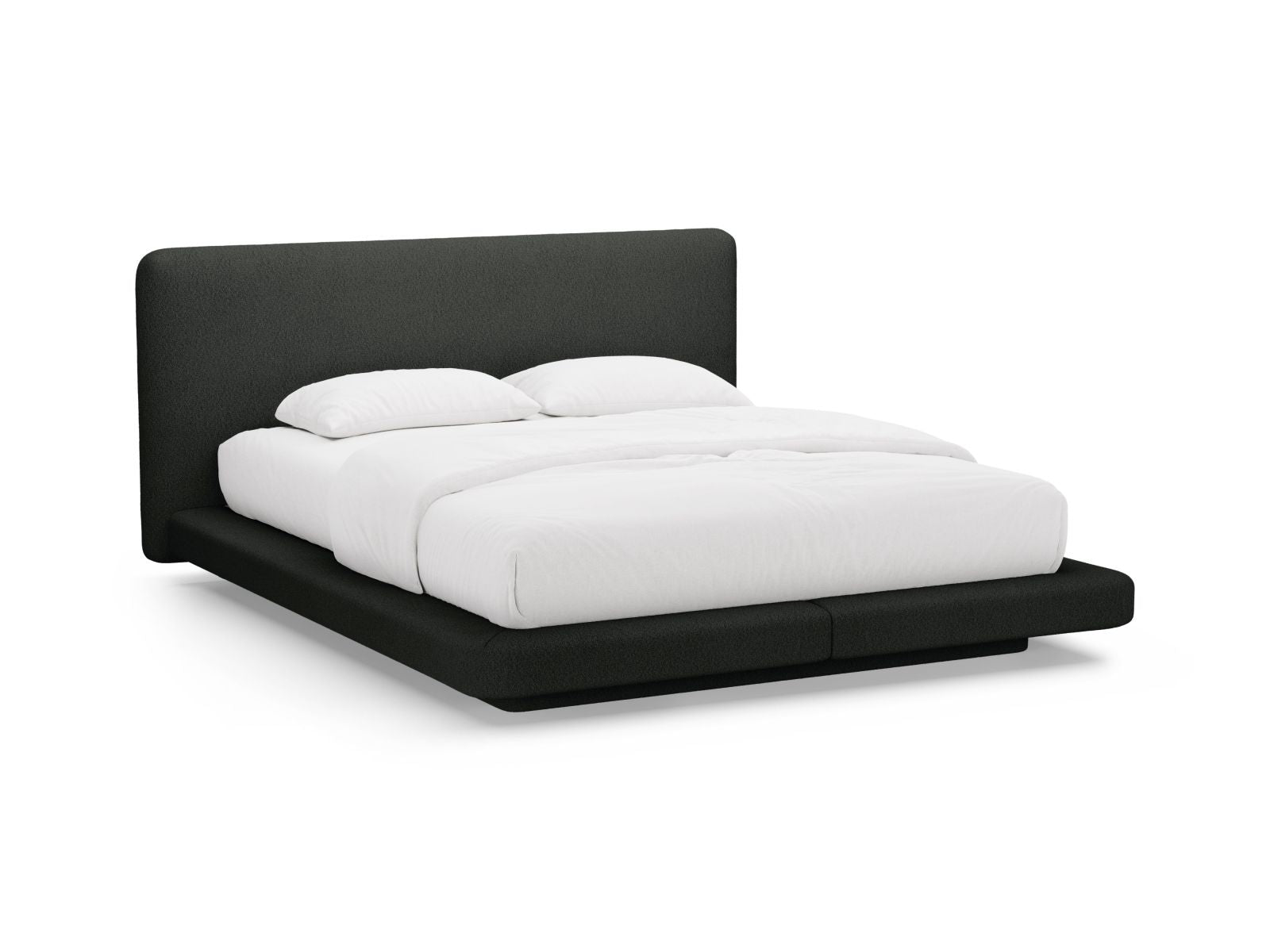 Linea Bed With Headboard — Black