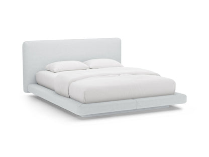 Bett Strukturstoff Anthrazit Linea — Light Grey
