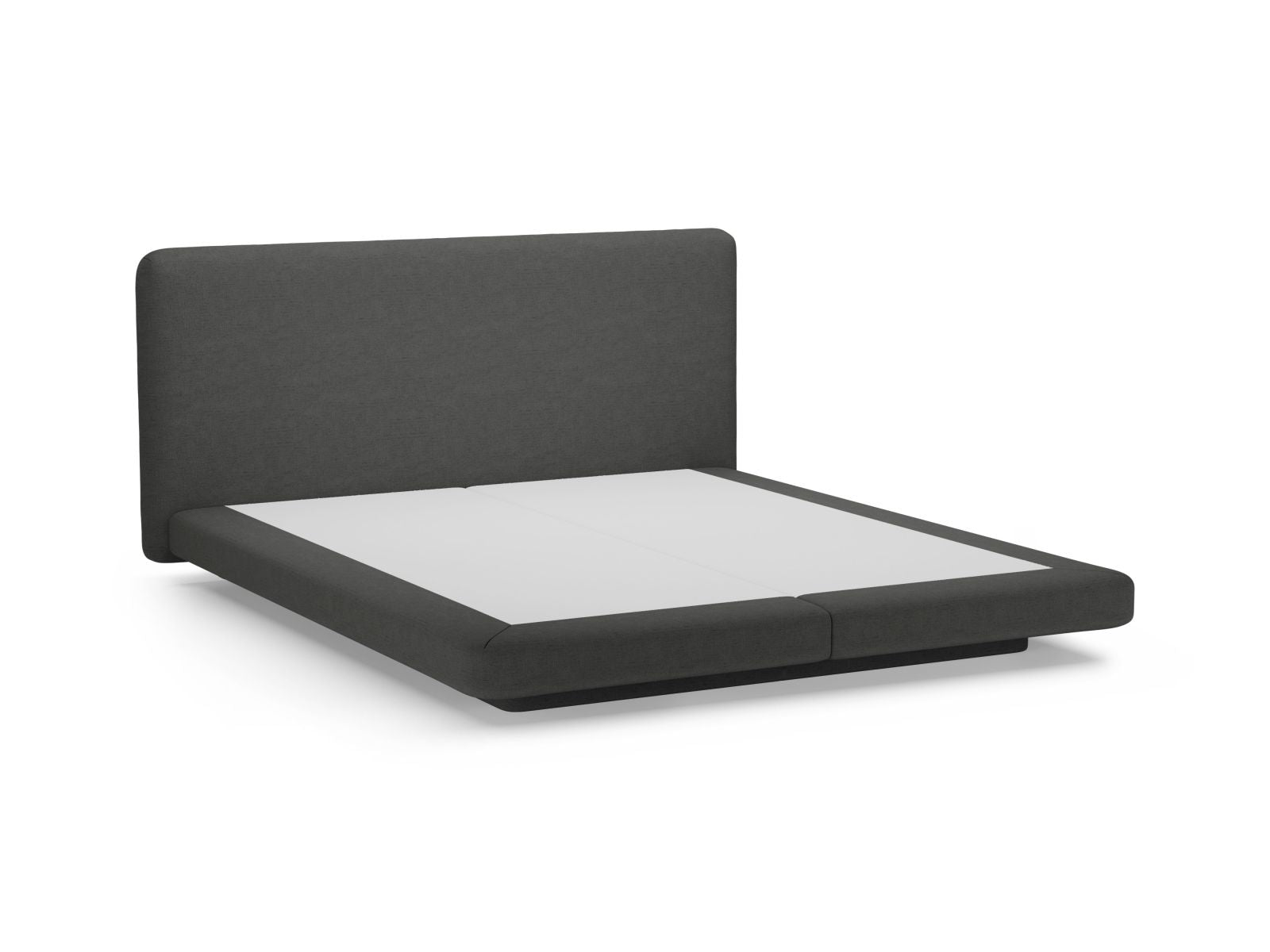 Bett Strukturstoff Anthrazit Linea — Maße und Details