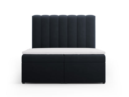 Bett Samt Schwarz Kelp — Dark Blue