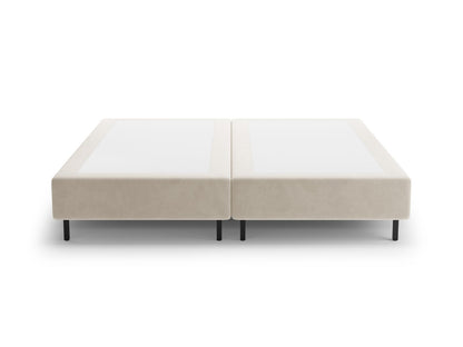 Bettgestell Samt Beige Whale — Detailansicht