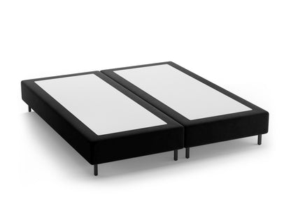 Bettgestell Samt Beige Whale — Black / Black Metal