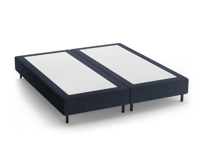 Bettgestell Chenille Anthrazit Whale — Navy Blue / Black Metal
